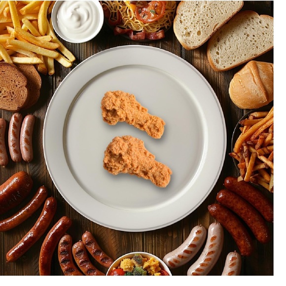 Set of 5 Faux Chicken Drumsticks - Picture 2 of 5